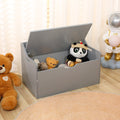 Wooden Toy Storage Chest Cabinet Bench Toy Box w/ Flip-top Lid & 2 Safety Hinge