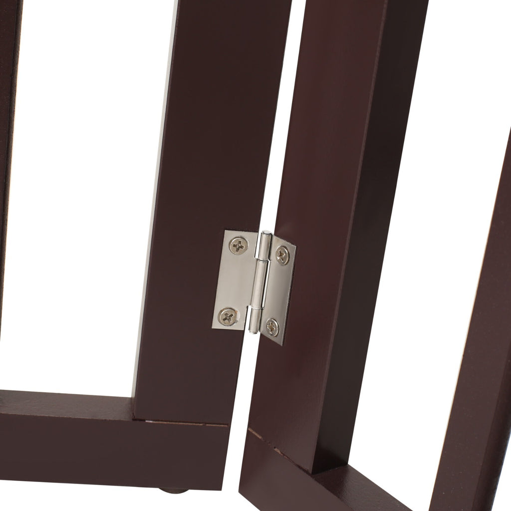 24"H Pet Dog Gates Foldable Pet Fence Expandable Dog Barrier for Doorway 3 Panel